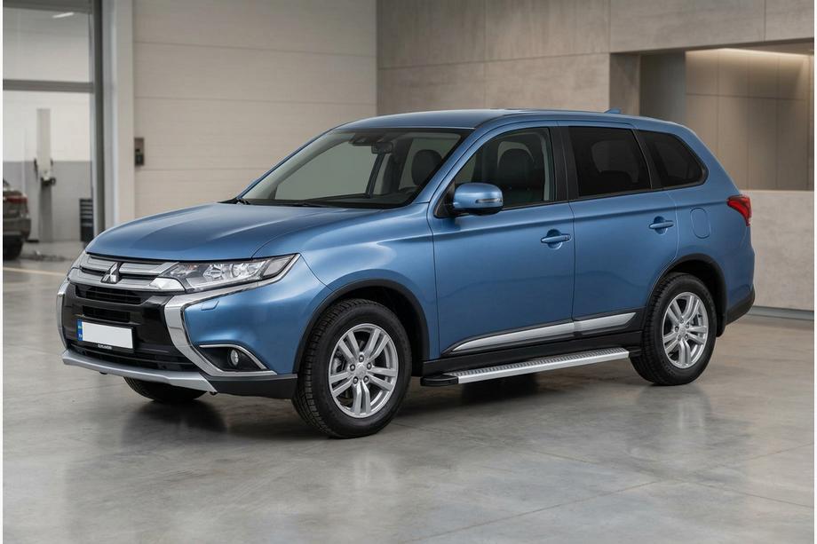 Mitsubishi Outlander 2012–2021 Bočné nášľapy Maya V2 (2 ks, hliník) Image