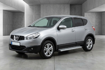 Nissan Qashqai 2010–2014 Bočné nášľapy Maya V2 (2 ks, hliník) fotografia 1