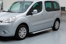 Peugeot Partner Tepee 2008–2018 Bočné nášľapy Maya V2 (2 ks, hliník) fotografia 1