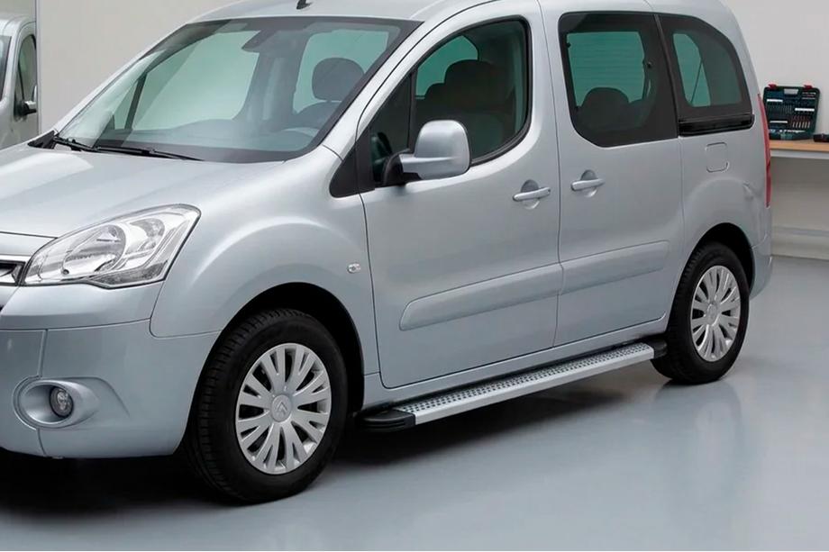 Peugeot Partner Tepee 2008–2018 Bočné nášľapy Maya V2 (2 ks, hliník) Image