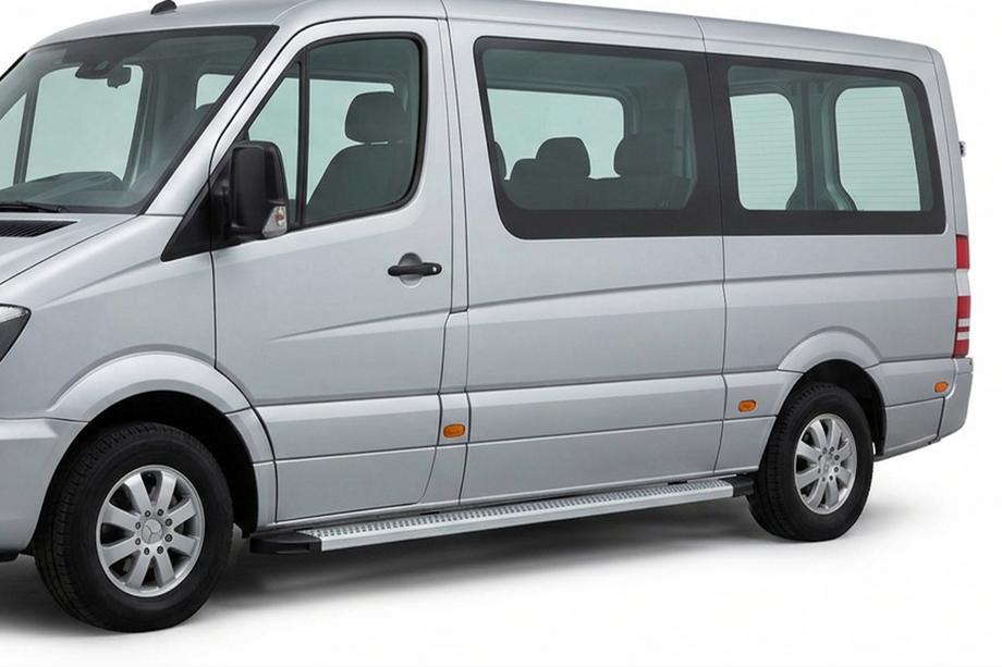 Volkswagen Crafter 2006–2016 Bočné nášľapy Maya V2 (2 ks, hliník) Image