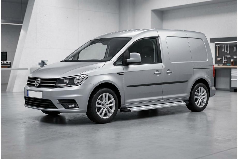Volkswagen Caddy 2015–2020 Bočné nášľapy Maya V2 (2 ks, hliník) Štandardná základňa Image