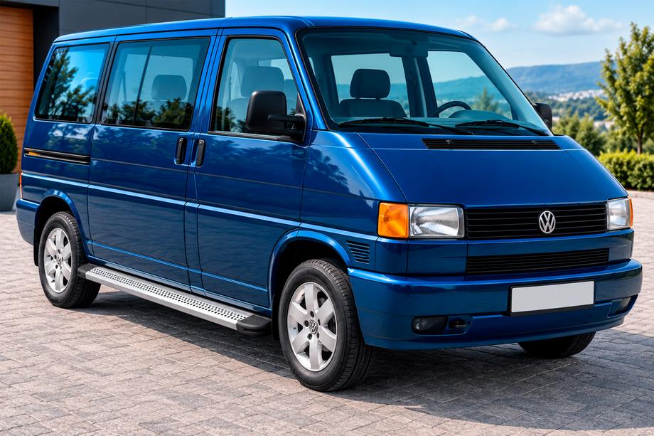 Volkswagen T4 Caravelle/Multivan 1990–2003 Bočné nášľapy Maya V2 (2 ks, hliník) Dlhý rázvor Fotografia 1