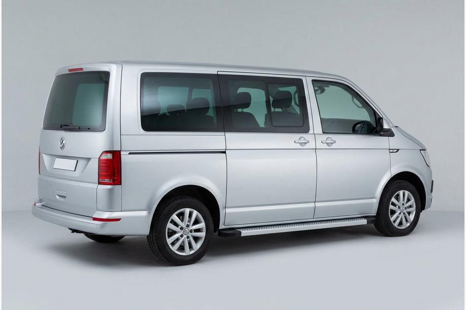 Volkswagen T6 2015–2024 Bočné nášľapy Maya V2 (2 ks, hliník) Dlhý rázvor Image