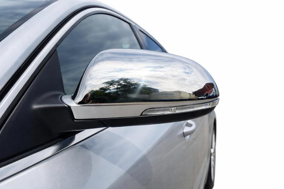Skoda Octavia II A5 2010–2013 Nerezové kryty spätných zrkadiel (2 ks) Carmos - turecká oceľ Image