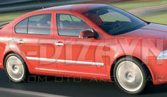 Skoda Octavia II A5 2006–2010 Nerezové kryty líšt na dvere (4 ks) fotografia 3