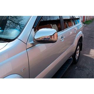 Nerezové kryty spätných zrkadiel (2 ks) Toyota Land Cruiser Prado 120 2002–2009 fotografia 4