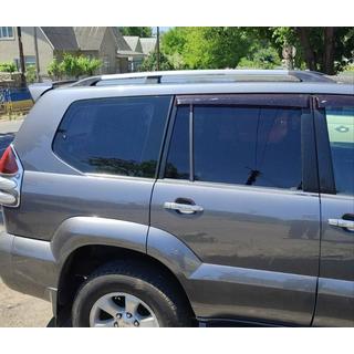 Chrómové turecké strešné lyžiny Toyota Land Cruiser Prado 120 2002–2009 fotografia 1