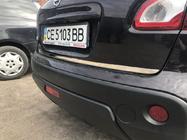 Nissan Qashqai 2010–2014 Nerezová ochranná lišta hrany veka kufra Carmos - turecká oceľ fotografia 5