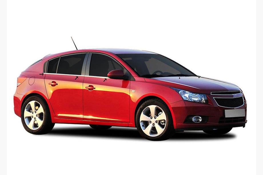 Chevrolet Cruze 2009–2015 Okenné lišty (nerez) Sedan, OmsaLine - talianska nerezova ocel Fotografia 5