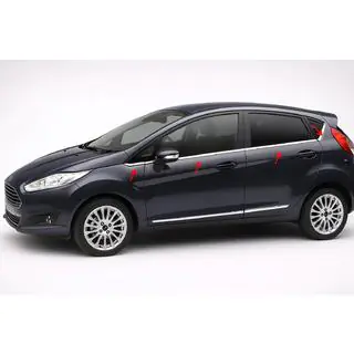 Okenné lišty (8 ks, nerez) Ford Fiesta 2008–2017 fotografia 1