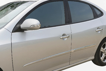 Hyundai Elantra (HD) 2006–2011 Chrómové kryty kľučiek dverí (4 ks, nerez) Carmos - turecká oceľ fotografia 1