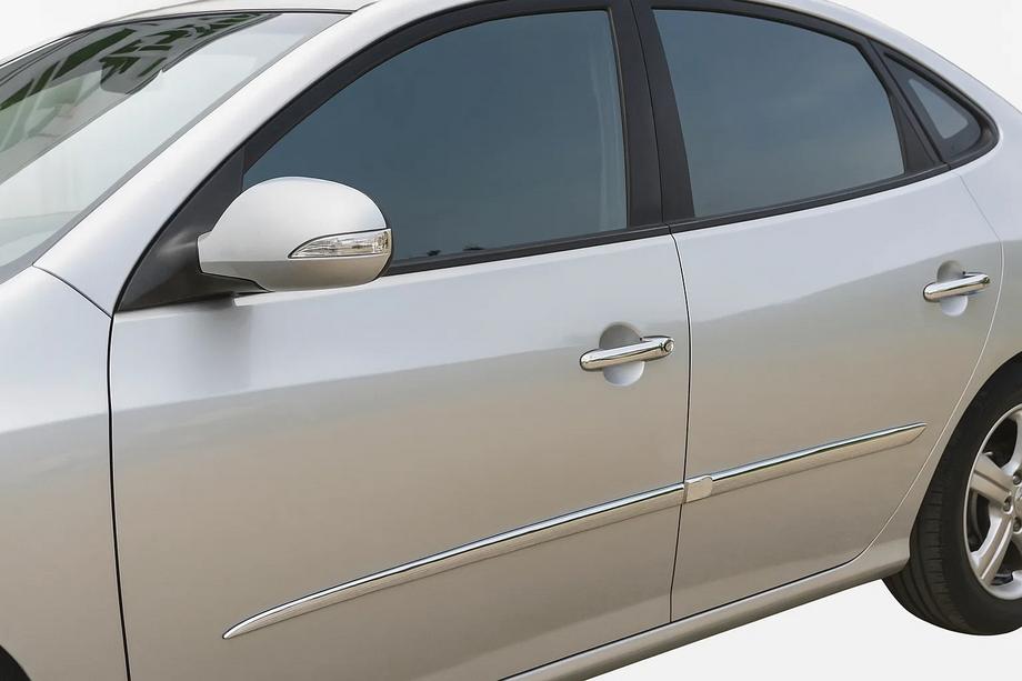 Hyundai Elantra (HD) 2006–2011 Chrómové kryty kľučiek dverí (4 ks, nerez) Carmos - turecká oceľ Image