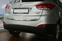 Hyundai IX-35 2010–2015 Nerezová lišta hrany kufra OmsaLine – talianska nehrdzavejúca oceľ fotografia 1