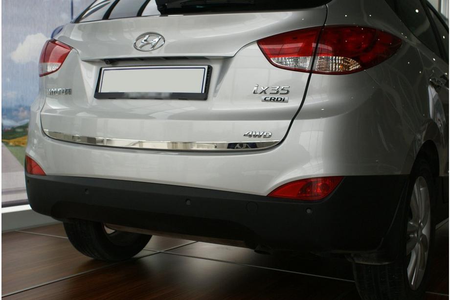 Hyundai IX-35 2010–2015 Nerezová lišta hrany kufra OmsaLine – talianska nehrdzavejúca oceľ Image