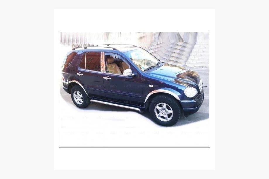 Mercedes ML W163 1997–2005 Vonkajšie okenné lišty (6 ks, nerez) OmsaLine – talianska nehrdzavejúca oceľ Fotografia 4