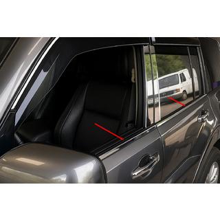 Okenné lišty (4 ks, nerez) Mitsubishi Pajero Wagon IV 2006–2021 fotografia 1