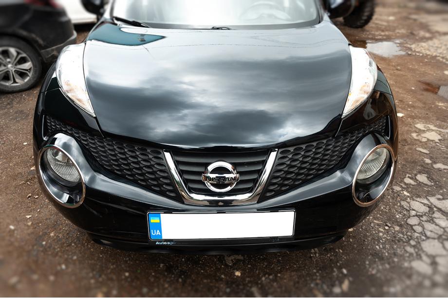 Nissan Juke 2010–2019 Nerezové kryty predných svetiel (2 ks) 2014↗, OmsaLine – talianska nehrdzavejúca oceľ Fotografia 3