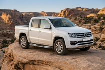 Volkswagen Amarok 2010–2022 Bočné nášľapy Tayga V2 (2 ks, hliník) fotografia 1