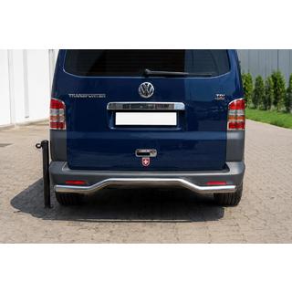 Zadný ochranný oblúk Vlna AK006 (nerez) Volkswagen T5 Caravelle 2004–2010