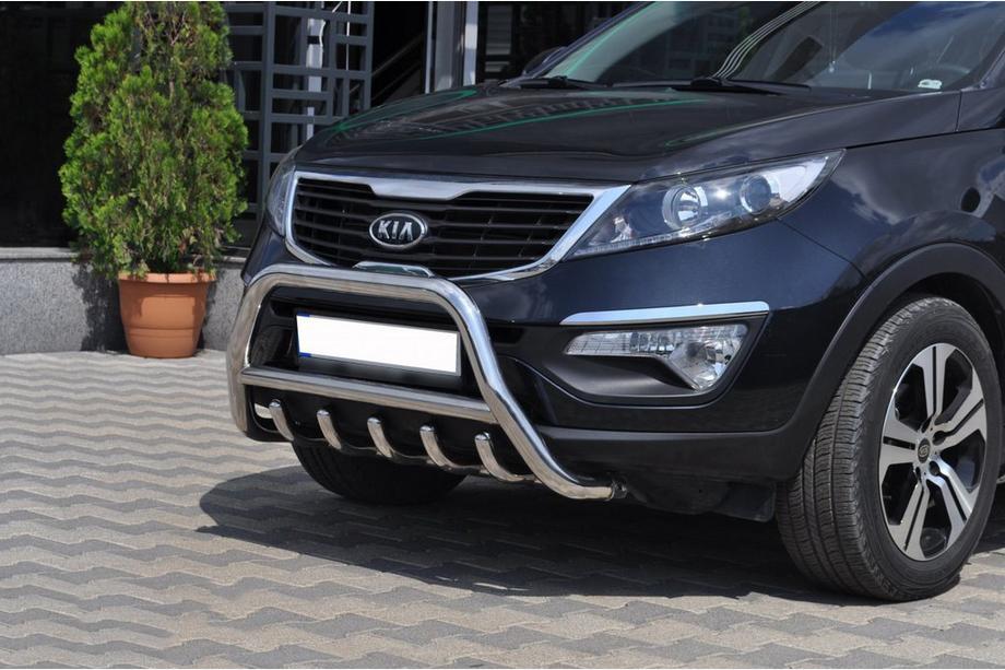 Kia Sportage 2010–2015 Predný ochranný rám WT003 (nerez) Fotografia 3