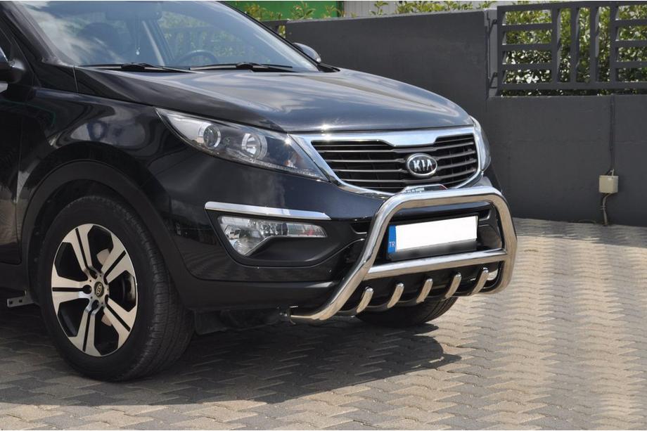 Kia Sportage 2010–2015 Predný ochranný rám WT003 (nerez) Fotografia 2