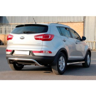 Zadný ochranný rám AK007 (nerez) Kia Sportage 2010–2015 fotografia 2