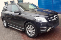 Mercedes GLE/ML class W166 2011–2018 Bočné nášľapy BlackLine (2 ks, hliník) fotografia 1