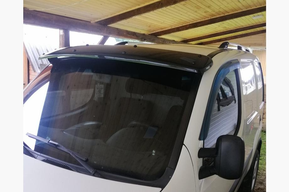 Fiat Doblo I 2005–2010 Slnečná clona na čelné sklo (čierny lesk, 5 mm) Fotografia 4