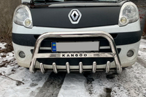 Renault Kangoo 2008–2020 Predný ochranný rám WT003/004 (nerez) bez nápisu, 51 mm fotografia 2