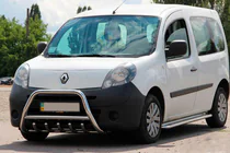 Renault Kangoo 2008–2020 Predný ochranný rám WT003/004 (nerez) s nápisom, 60 mm fotografia 7