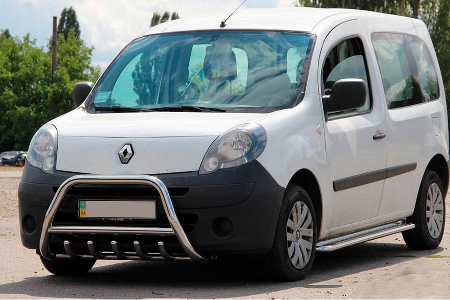 Renault Kangoo 2008–2020 Predný ochranný rám WT003/004 (nerez) Fotografia 7