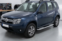 Dacia Duster 2008–2018 Bočné nášľapy Tayga Grey V2 (2 ks, hliník) fotografia 2