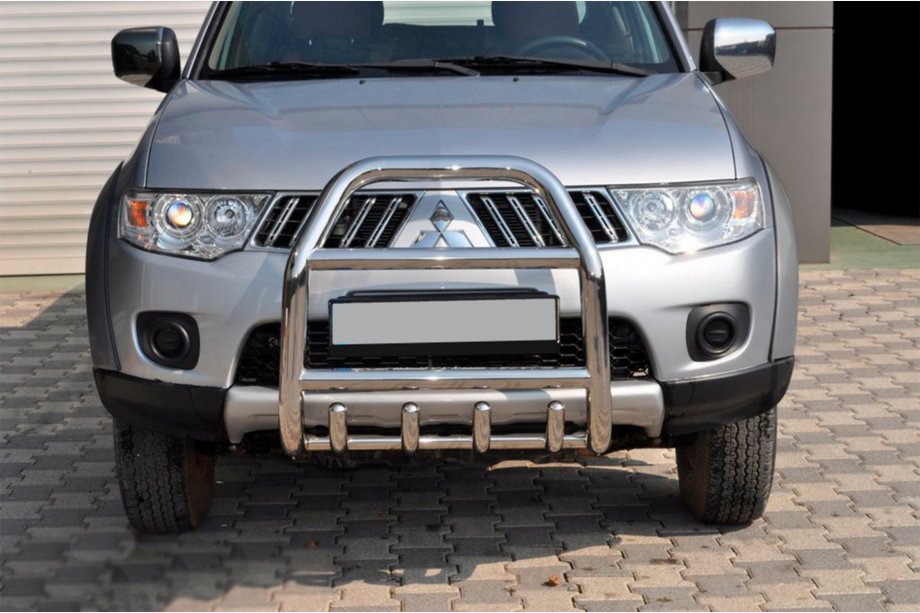Mitsubishi Pajero Sport 2008–2015 Predný ochranný rám QT007 (nerez) Image
