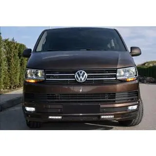 Líp spojler predného nárazníka Sport 2-LED 2015-2018 (na lakovanie) Volkswagen T6 2015–2024 fotografia 2