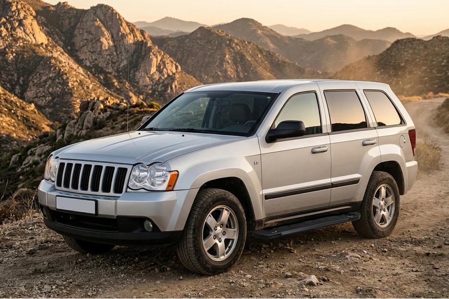 Jeep Grand Cherokee WK 2004–2010 Bočné nášľapy RedLine Black (2 ks, hliník) Image