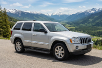 Jeep Grand Cherokee WK 2004–2010 Bočné nášľapy Bosphorus Black (2 ks, hliník) fotografia 1