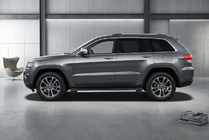 Jeep Grand Cherokee WK2 2010–2021 Bočné prahy Maya V1 (2 ks, hliník) fotografia 1