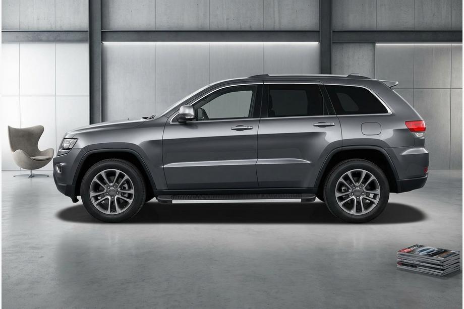 Jeep Grand Cherokee WK2 2010–2021 Bočné prahy Maya V1 (2 ks, hliník) Image