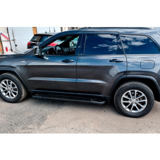 Bočné nášľapy Allmond Black (2 ks, hliník) Jeep Grand Cherokee WK2 2010–2021 fotografia 3