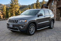 Jeep Grand Cherokee WK2 2010–2021 Bočné nášľapy Tayga Grey (2 ks, hliník) fotografia 1