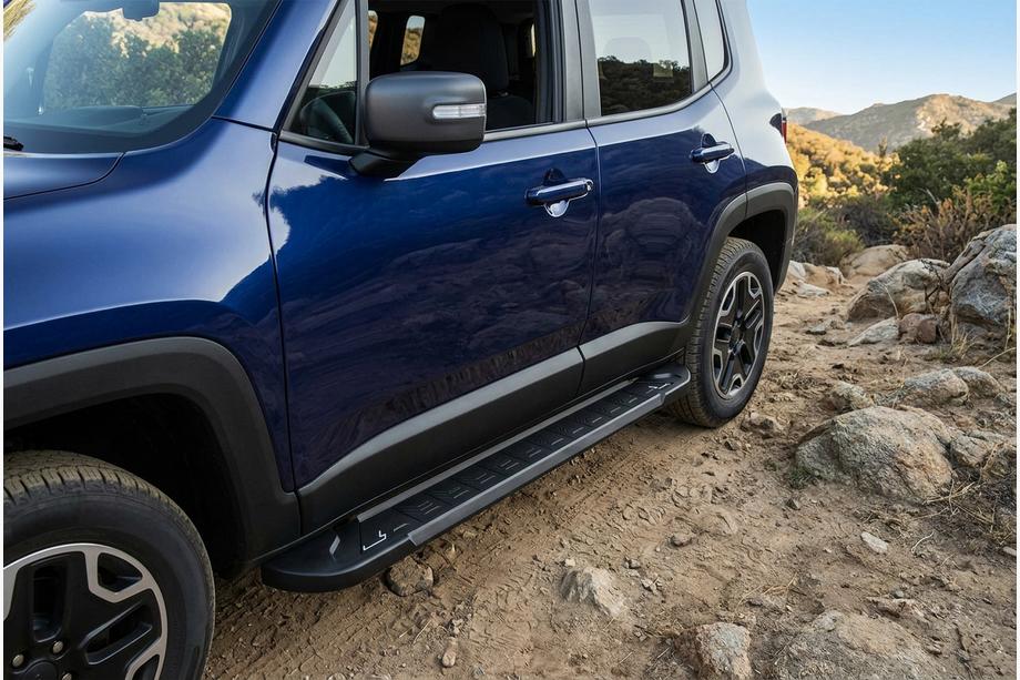 Jeep Renegade 2014– Bočné nášľapy RedLine Black (2 ks, hliník) Image