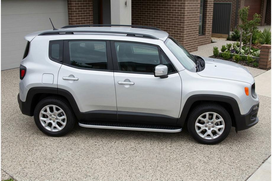 Jeep Renegade 2014– Bočné nášľapy Tayga Grey (2 ks, hliník) Fotografia 1