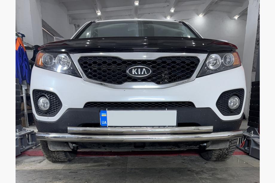 Kia Sorento II XM 2009–2014 Predný spodný ochranný oblúk (nerez) Fotografia 1
