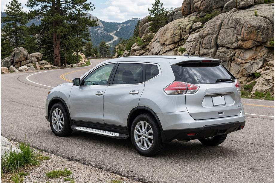 Nissan X-trail T32/Rogue 2014–2021 Bočné nášľapy Allmond Grey (2 ks, hliník) Image