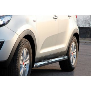 Bočné trubky (2 ks, nerez) Kia Sportage 2010–2015 fotografia 4