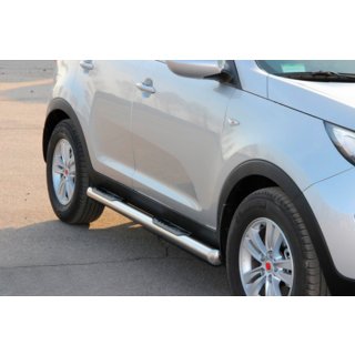 Bočné trubky (2 ks, nerez) Kia Sportage 2010–2015 fotografia 3