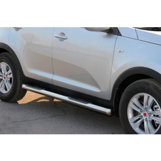 Bočné trubky (2 ks, nerez) Kia Sportage 2010–2015 fotografia 2