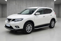 Nissan X-trail T32/Rogue 2014–2021 Bočné nášľapy Tayga Grey (2 ks, hliník) fotografia 1
