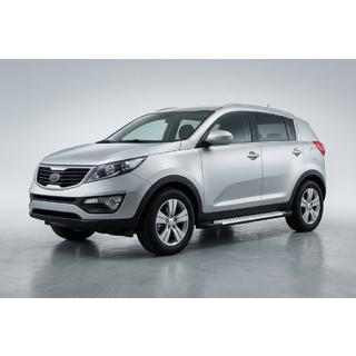 Bočné nášľapy Allmond Grey (2 ks, hliník) Kia Sportage 2010–2015 fotografia 1
